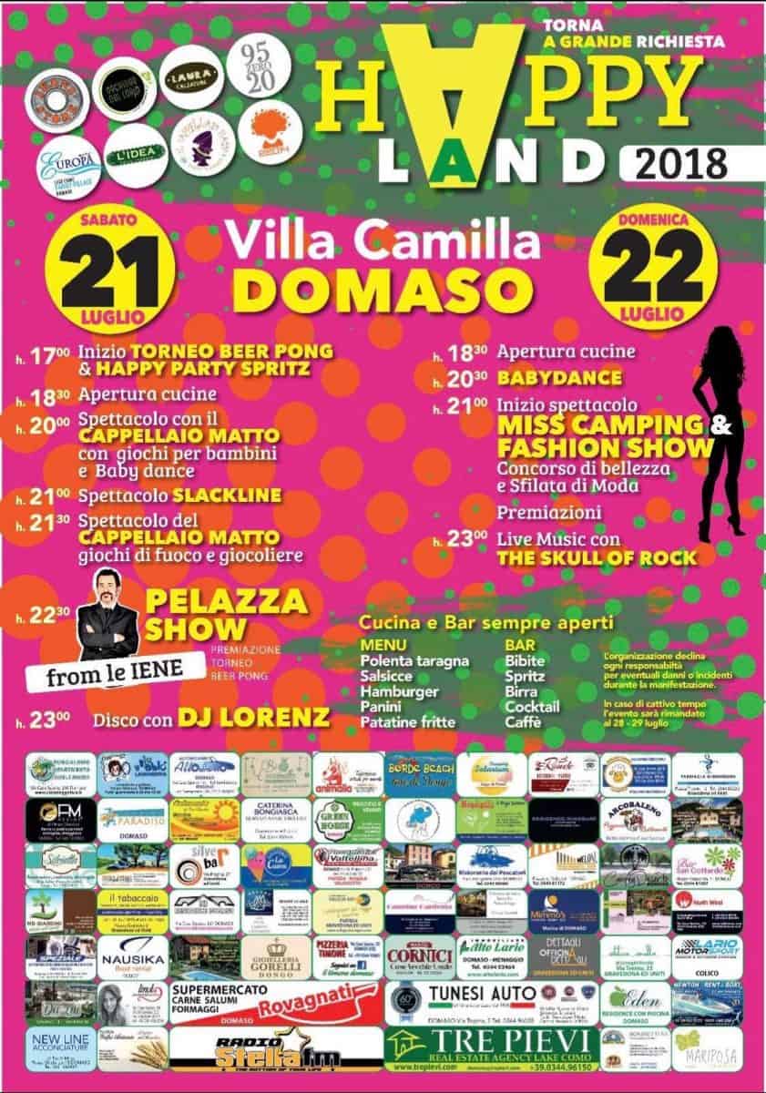 Happy Land 2018 - Domaso